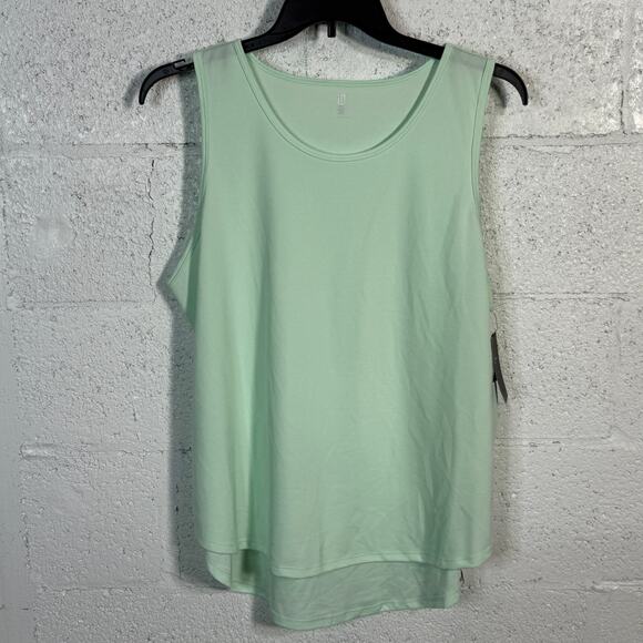 ID Ideology Women's Birdseye Mesh Tank Top Buttermint Green  XXL - Picture 1 of 5